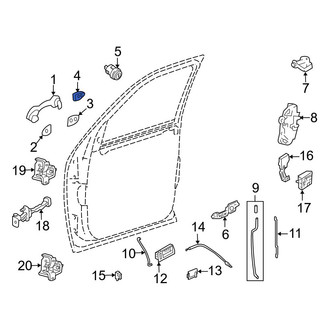 Mazda OE - Front Left Exterior Door Handle Cover