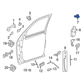 Mazda OE - Front Door Lock Striker Plate