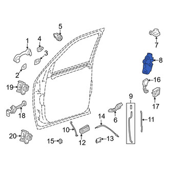 Mazda OE - Front Left Door Latch Assembly