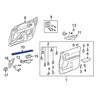 Mazda OE - Front Left Door Window Belt Weatherstrip