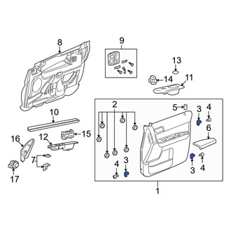 Mazda OE - Front Door Interior Trim Panel Bracket
