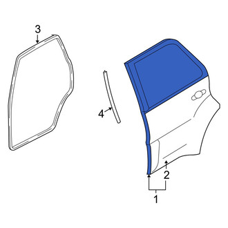 Mazda OE - Rear Right Door Shell