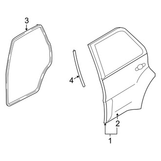 Mazda OE - Rear Door - Door & Components