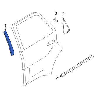 Mazda OE - Rear Right Door Reveal Molding
