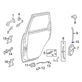 Mazda OE - Rear Door Lock Rod Clip