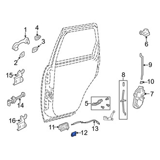 Mazda OE - Front Right Interior Door Handle Trim