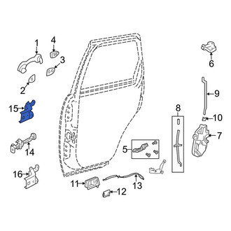 Mazda OE - Rear Right Upper Door Hinge