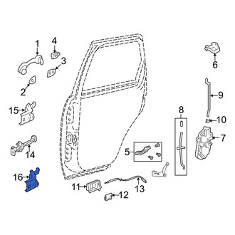 Mazda OE - Rear Left Lower Door Hinge
