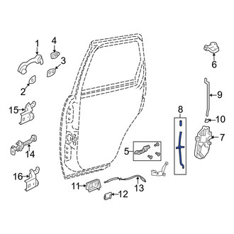 Mazda OE - Rear Left Door Lock Knob
