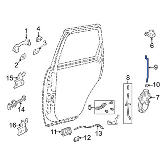 Mazda OE - Rear Door Lock Operating Rod
