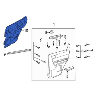 Mazda OE - Rear Right Door Panel Carrier