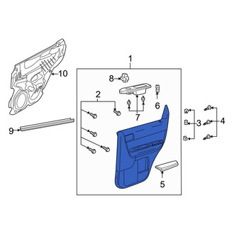 Mazda OE - Front Left Inner Door Interior Trim Panel