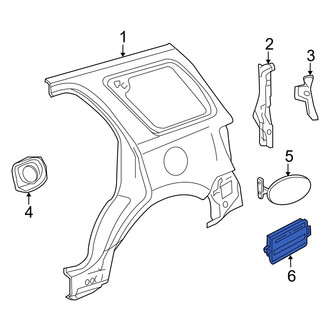 Mazda OE - Rear Quarter Panel Air Vent Grille