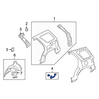 Mazda OE - Rear Left Quarter Panel Reinforcement