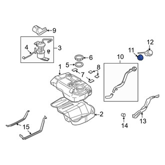 Mazda OE - Fuel Filler Neck Seal