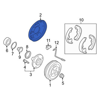 Mazda OE - Rear Left Brake Backing Plate