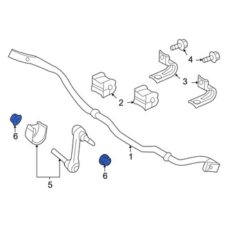 Mazda OE - Rear Suspension Stabilizer Bar Link Nut