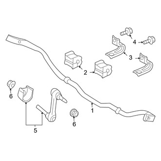 Mazda OE - Rear Suspension - Stabilizer Bar & Components (4WD)