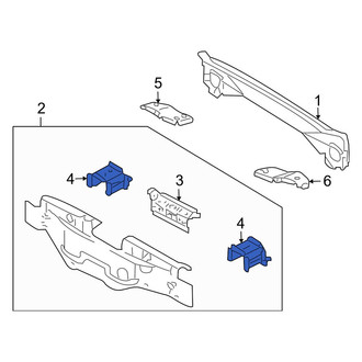 Mazda OE - Rear Right Bumper Impact Bar Bracket