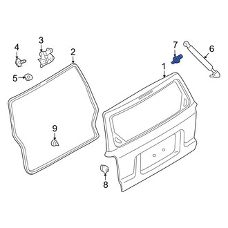 Mazda OE - Rear Liftgate Support Strut Holder