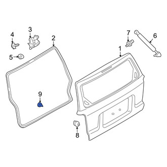 Mazda OE - Rear Liftgate Stop Bumper
