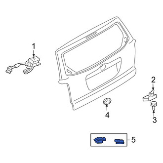Mazda OE - Rear Tailgate Release Switch