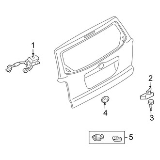 Mazda OE - Lift Gate - Lock & Hardware