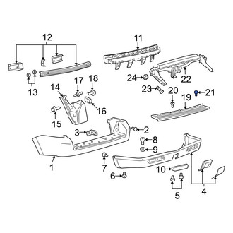 Mazda OE - Rear Lower Bumper Cover Bolt