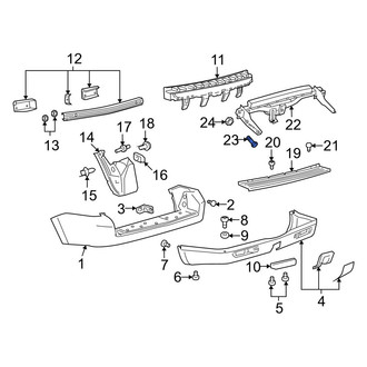 Mazda OE - Bumper Impact Bar Bolt