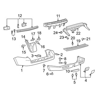 Mazda OE - Rear Bumper - Bumper & Components (GS / GT / GX / i / S)