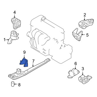 Mazda OE - Automatic Transmission Mount Bracket