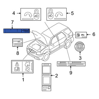 Mazda OE - Caution Label