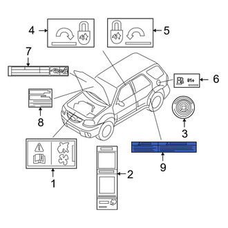 Mazda OE - Caution Label