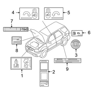 Mazda OE - Information Labels - Labels (FULL HYBRID EV-GAS (FHEV))