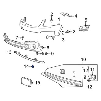 Mazda OE - Front Valance Panel Rivet