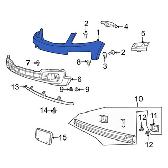 Mazda OE - Front Bumper Cover