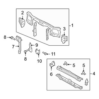 Mazda OE - Radiator Support (FULL HYBRID EV-GAS (FHEV))