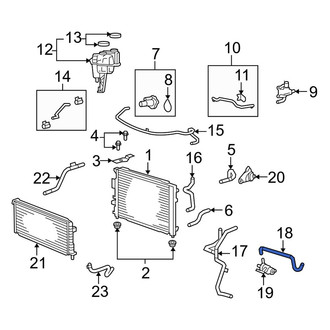 Mazda OE - Drive Motor Inverter Radiator Hose