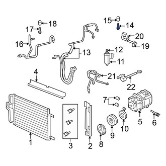 Mazda OE - A/C Service Valve Core