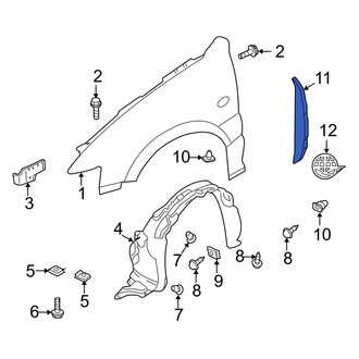 Mazda OE - Left Fender Seal