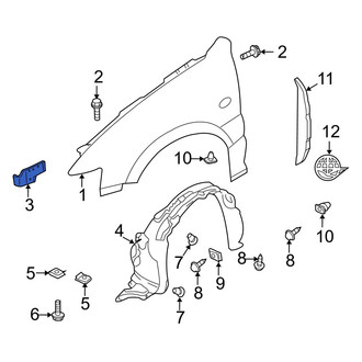 Mazda OE - Front Right Fender Bracket