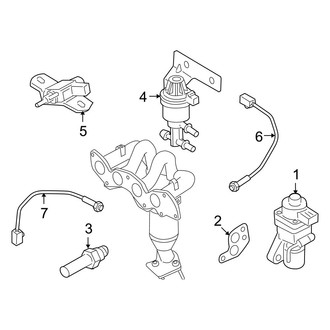 Mazda OE - Emission System - Emission Components (Hybrid)