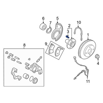 Mazda OE - Front Wheel Lug Stud