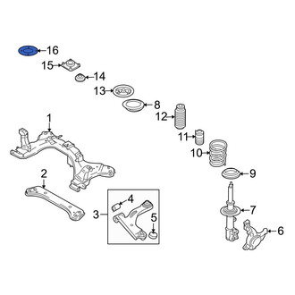 Mazda OE - Front Left Suspension Strut Mount Support Ring