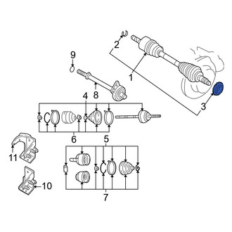 Mazda OE - Front ABS Wheel Speed Sensor Tone Ring