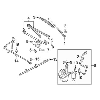 Mazda OE - Windshield - Wiper & Washer Components