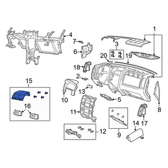 Mazda OE - Upper Instrument Panel Air Duct