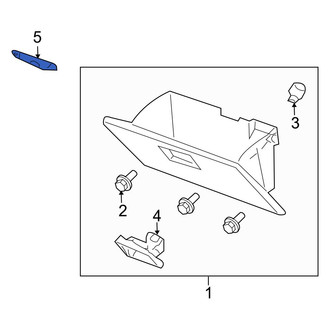 Mazda OE - Front Glove Box Door Striker