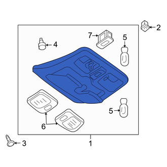 Mazda OE - Upper Overhead Console