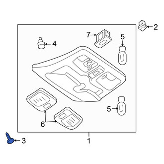 Mazda OE - Upper Console Screw